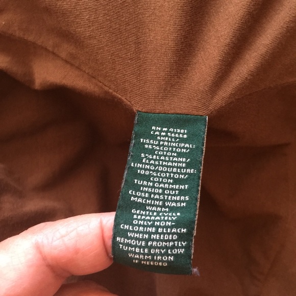 🌺Final Price w/$4.99 Shipping🌺Lauren Ralph Lauren Dark Brown Belted Jacket - Picture 11 of 11